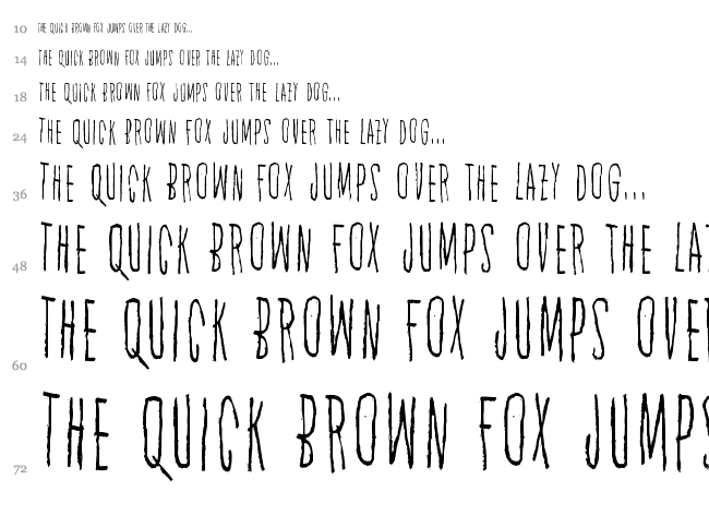 Spirit Ritual font waterfall